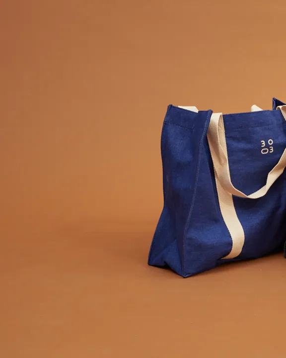3003 Oversized Double Handle Tote Bag - bright blue